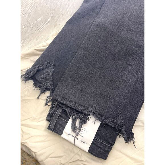3x1 Empire Crop Flare Black Raw Hem Jeans – Size 30 – NWT – MSRP $245 - Picture 3 of 11